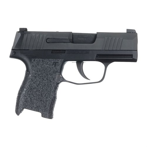 I TALON Grips per Sig Sauer P365 offrono una copertura completa dei pannelli laterali, dell'area di supporto del pollice e della parte posteriore per una presa sicura.