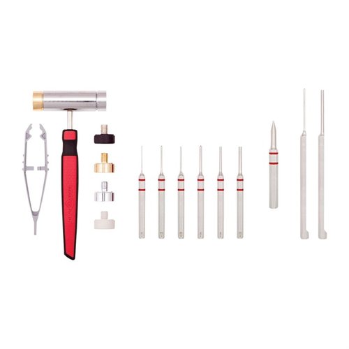 Il set ACCU-PUNCH® Hammer & Pin Punch per AR-15 offre un martello bilanciato, teste intercambiabili e punte per una manutenzione precisa e senza danni.