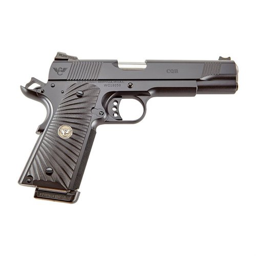 La CQB 1911 Full Size 45 ACP offre un design classico con un telaio in acciaio, sicurezza Bullet Proof®, e una precisione eccezionale per difesa e competizione.