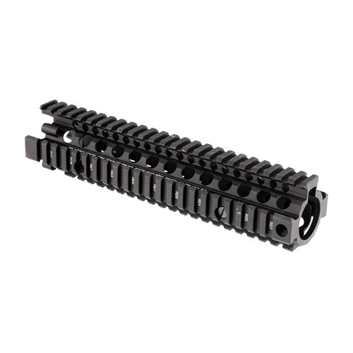 Il MK18 RIS II di Daniel Defense è un handguard in alluminio che offre montaggio rapido per M203, libertà di flottazione del barilotto e ampie opzioni di accessori.