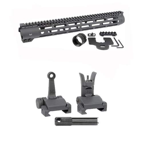 Le maniglie AR-15 Slim Line offrono punti di attacco M-LOK, un rail Picatinny e mirini Flip-Up, combinando funzionalità e versatilità in un'unica soluzione.