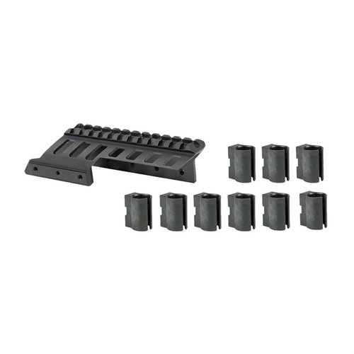 Il SIDE SADDLE GEN 2 MRW in alluminio CNC 6061 T6 offre un design scheletrico elegante, 9 configurazioni personalizzabili e supporti per cartucce montabili ovunque.