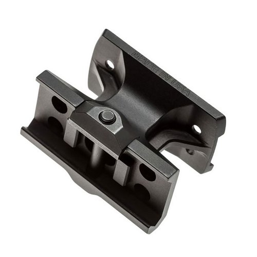 Il Reptilia DOT Mount offre un montaggio sicuro e semplice per ottiche red-dot su rail Picatinny, realizzato in alluminio 7075-T6 e compatibile con vari modelli.