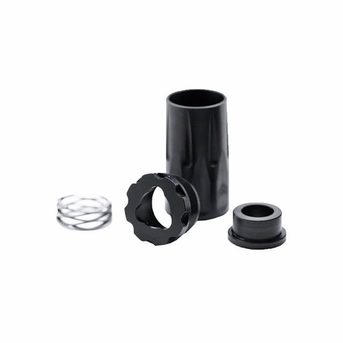 Il 9MM 3-LUG BLAST CAN di ANGSTADT ARMS dirige le forze concussive verso il bersaglio, compatibile con attacchi 3-lug e facile da staccare con un soppressore.