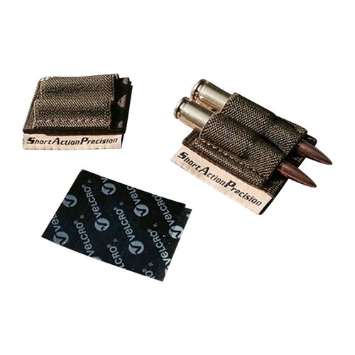 Il SAP Two Round Holder consente di tenere due colpi extra a portata di mano, si attacca facilmente con Velcro e si adatta a diverse dimensioni di cartucce.