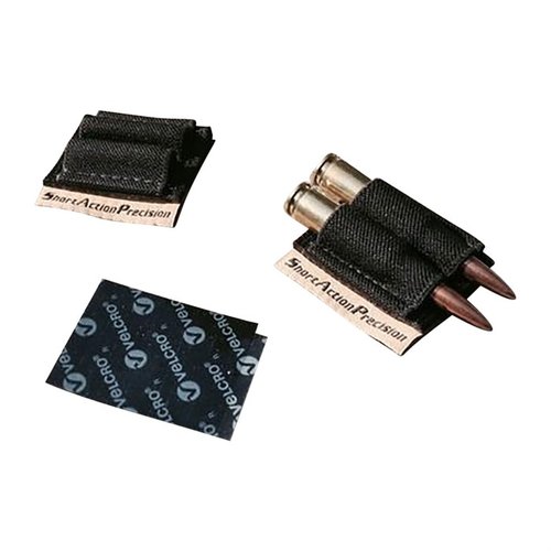 Il SAP Two Round Holder consente di tenere due colpi extra a portata di mano, si attacca facilmente con Velcro e si adatta a diverse dimensioni di cartucce.