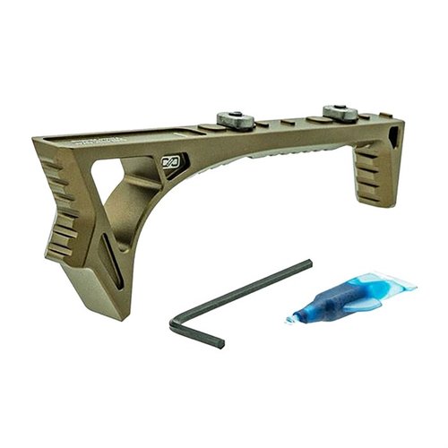 Il SI LINK CURVED FOREGRIP offre una costruzione in alluminio 6061T6, sistema LINK per M-Lok e Keymod, e un design ergonomico per stabilità e controllo.