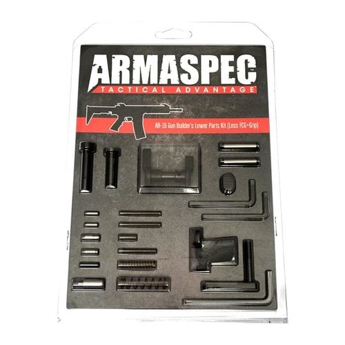 Kit di parti inferiori AR-15 in acciaio inox, include selettore di sicurezza, pin di smontaggio migliorato e altri componenti di alta qualità, escluso grilletto e impugnatura.