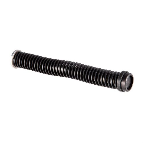 L'assemblaggio del guide rod in acciaio inox per Glock® 17 offre durata, precisione e affidabilità, eliminando problemi di rottura e flessibilità delle guide in plastica.