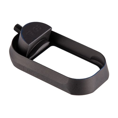 Il magwell flared per Glock® 19 facilita il caricamento rapido dei caricatori, migliorando l'allineamento e riducendo i tempi di attesa al poligono.