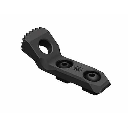 Il SHORT BARRIER STOP M-LOK di Knights Armament offre una superficie aggressiva per un supporto stabile su barriere, migliorando la precisione nei tiri di competizione.