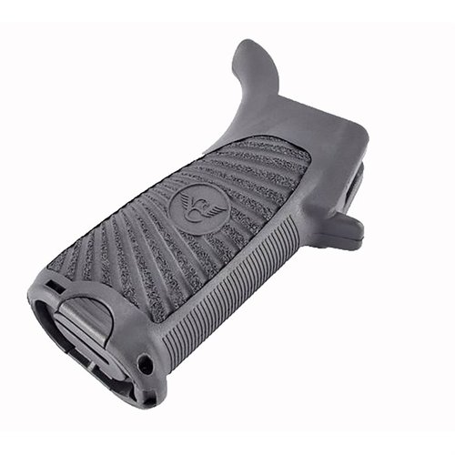 Il grip Wilson Combat Starburst Gunfighter per AR-15 offre ergonomia superiore, angolo naturale, spazio di stoccaggio impermeabile e design esclusivo per una presa sicura.