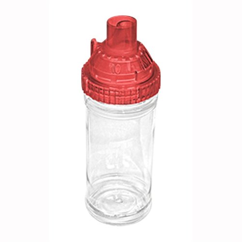 L'adattatore per bottiglia di misurazione della polvere LEE Precision consente di versare polvere direttamente dal contenitore, con una finestra per monitorare il livello.