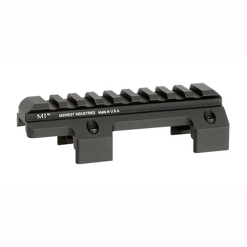 Il montaggio Picatinny superiore Midwest Industries per MP5 è facile da installare, realizzato in alluminio 6061, consente di aggiungere accessori senza rimuovere il handguard.