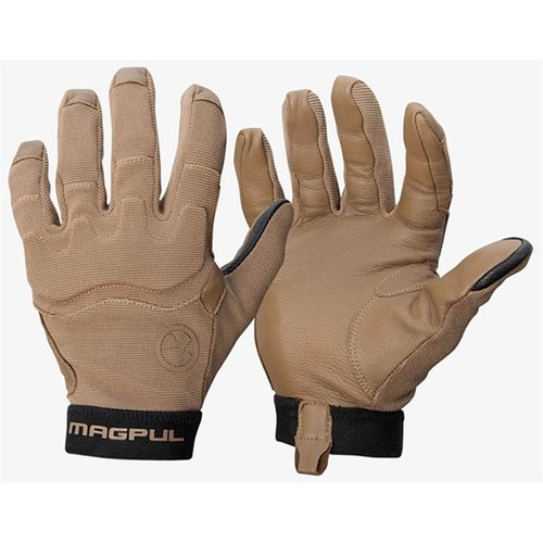 I guanti Magpul Patrol Gloves 2.0 offrono comfort, destrezza e protezione, con palmo in pelle di capra, protezione per le nocche e compatibilità touchscreen.