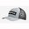Cappellino trucker con patch Wordmark grigio/nero