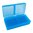 MTM CASE-GARD FLIP TOP RIFLE AMMO BOX 223-RUGER 6X47 200 ROUND BLUE