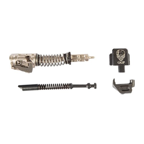 Il kit di completamento GGP per slide P320 include quasi tutti i componenti interni necessari per assemblare la tua slide, compatibile con modelli 9mm GGP320 e SIG.