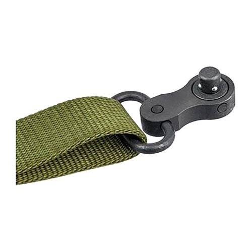 Il montaggio per sling Swinger™ di Tech Ten Tactical offre una rotazione di 220° per una manovrabilità ottimale, realizzato in acciaio e compatibile con slings fino a 1-1/4