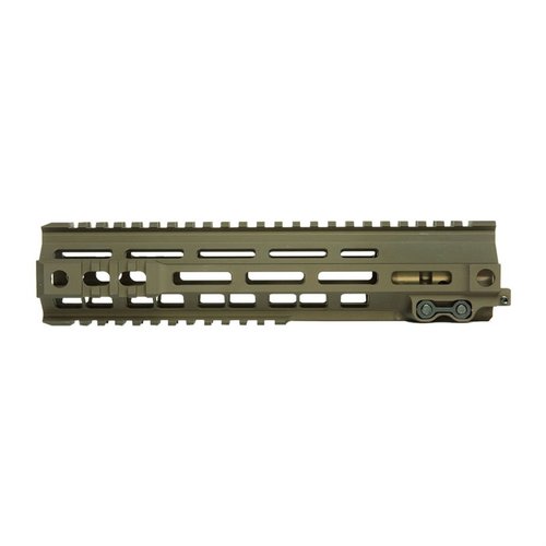 Il rail AR-15 MK4 è robusto e modulare, con compatibilità M-LOK e sezioni picatinny integrate, ideale per accessori e dissipazione del calore.