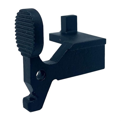 Il Catch22 V1 sostituisce il bolt catch standard per AR-15 convertiti in .22LR, garantendo la funzionalità di ultimo colpo e compatibilità con vari caricatori.
