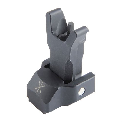 Il FUSION Folding Backup Iron Sight si attacca al FUSION Micro Hub, offre un'altezza standard, è sostituibile e compatibile con tutti i rear BUIS AR15, regolabile in elevazione.