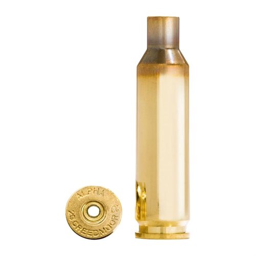 La cartuccia 25 Creedmoor di Alpha Munitions offre una durata superiore grazie alla tecnologia OCD, con 100 pezzi in una custodia protettiva per un trasporto sicuro.