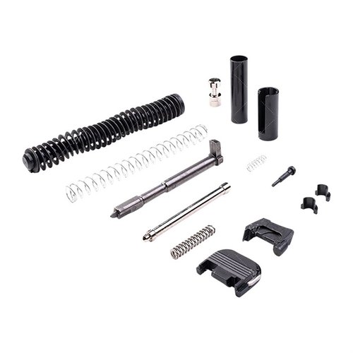 Il kit di completamento Strike Industries per GLOCK® GEN3 G17 include componenti di alta qualità Made in USA per completare il tuo slide, escluso canna e mire.