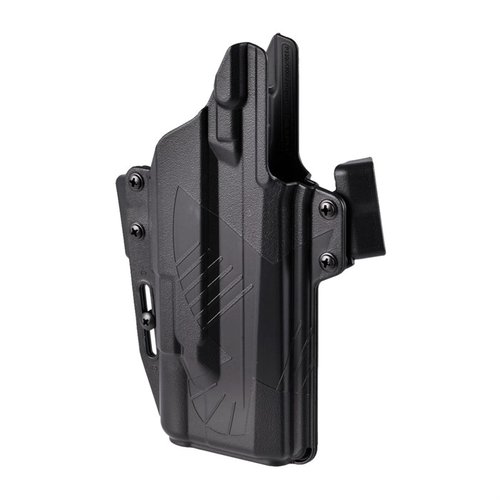 L'holster Perun di Raven Concealment offre un design compatto e ambidestro, con regolazione della ritenzione facile e compatibilità con ottiche e torce.
