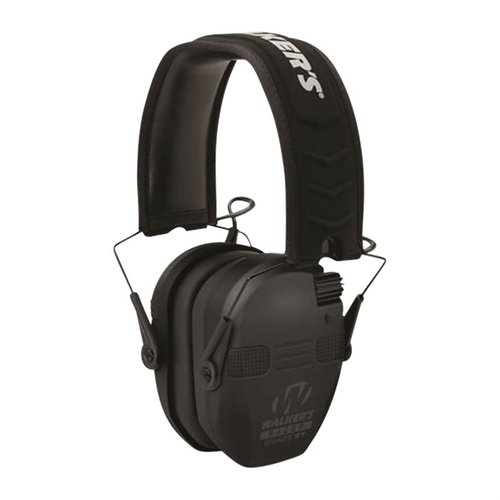 Proteggi le tue orecchie con i Walkers Razor Slim Electronic Quad Ear Muffs w/ Bluetooth, che offrono isolamento acustico e connessione Bluetooth per ascoltare la musica.