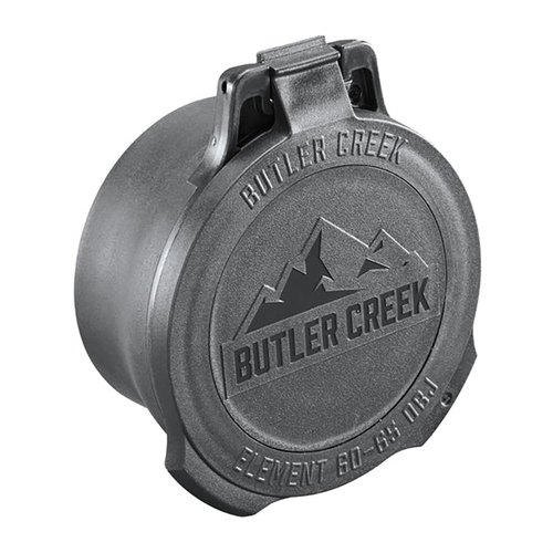 Le coperture per obiettivo Butler Creek Element Scope Caps sono robuste, con una manica multi-flex e un disco dope stampabile per informazioni su vento e elevazione.