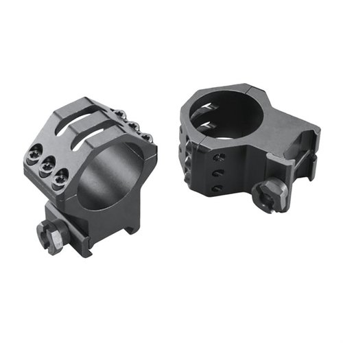 Gli SIX-HOLE SKELTON RINGS WEAVER da 30MM X-HIGH offrono robustezza e leggerezza, garantendo una montatura sicura e stabile per il tuo ottica.