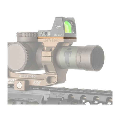 Il Reptilia ROF Riser offre un'installazione facile per il Trijicon RMR/SRO, aumentando la distanza di 2.5mm o 10mm per una maggiore compatibilità con ottiche e torrette alte.
