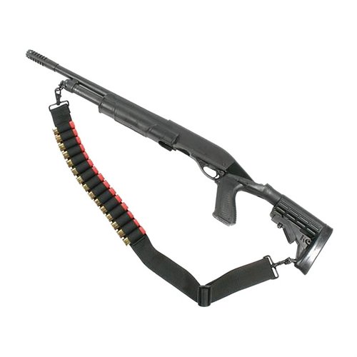 La SHOT SHELL SLING di BLACKHAWK è una slinga regolabile a due punti che trasporta 15 cartucce extra, garantendo un accesso rapido e pratico.