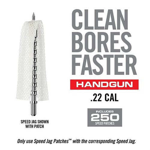 Le Bore-Max Speed Jag Patches offrono una pulizia del calibro più veloce ed efficace, grazie alla loro superiore assorbenza e alla superficie testurizzata.