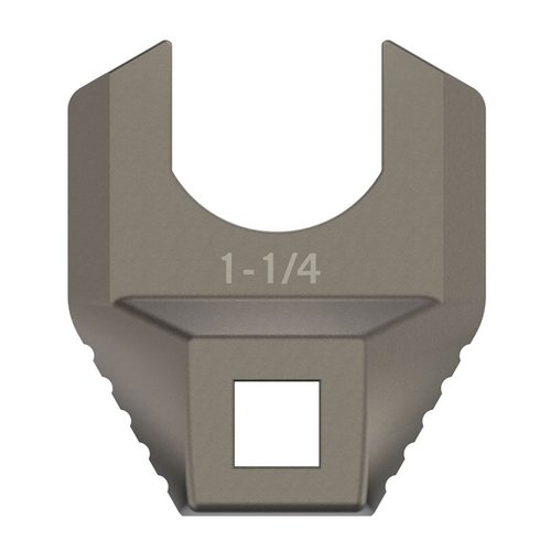 Chiave MASTER-FIT FREE-FLOAT BARREL NUT WRENCH in acciaio inossidabile rivestito in titanio, offre una presa solida e un controllo senza slittamento per un serraggio preciso.