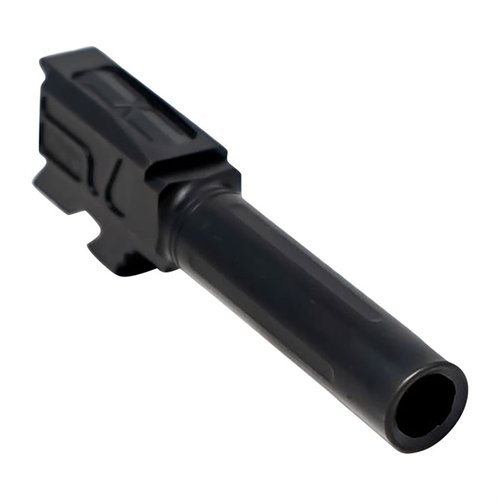 I cilindri Faxon Match per Glock® 43/43X in acciaio inossidabile 416-R offrono tolleranze superiori, rivestimento in nitruro nero e compatibilità con diverse munizioni.