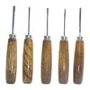 #106M SUB MINI MANICO DRITTO SET INTAGLIO LEGNO 5 PEZZI