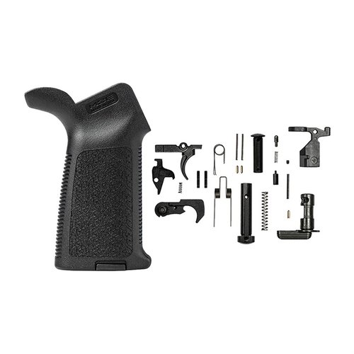 Il kit di parti inferiori EPC di Aero Precision include tutti i componenti necessari per assemblare il tuo lower receiver AR-15, con un'impugnatura Magpul MOE®.