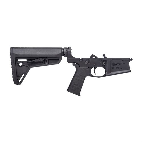 Il M5 Complete Lower Receiver offre una base ideale per costruzioni AR .308, con MOE SL® Grip, MOE SL® Carbine Stock e caratteristiche avanzate in alluminio 7075-T6.