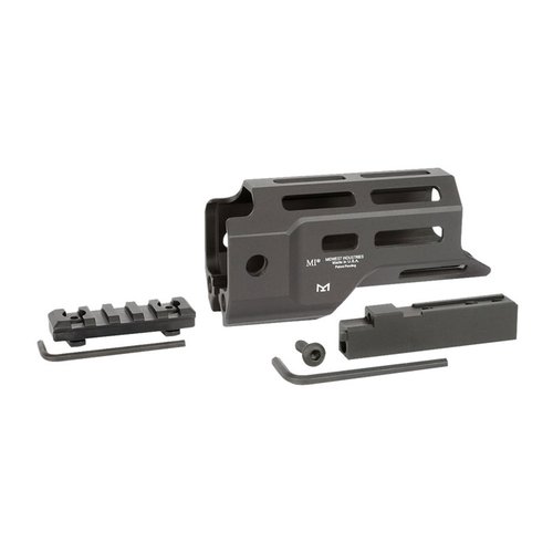 Il RUGER PC CHARGER® Handguard di Midwest Industries è leggero, con un profilo sottile, 8 slot M-LOK e 2 attacchi per sling, realizzato in alluminio anodizzato.