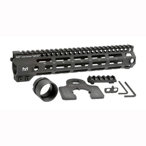 L'AR-15 G4 Handguard M-LOK di Midwest Industries è realizzato in alluminio 6061, offre 7 lati M-LOK, 5 tasche QD e una garanzia a vita, 100% Made in USA.