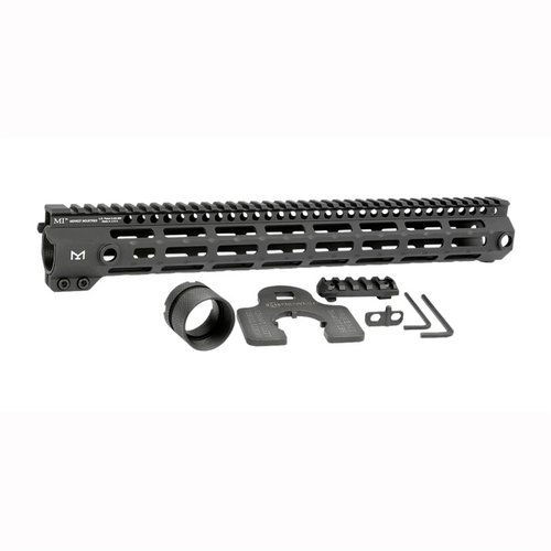 L'AR-15 G4 Handguard M-LOK è realizzato in alluminio 6061, offre 7 lati M-LOK, 5 tasche QD anti-rotazione e un top rail picatinny continuo, tutto made in USA.
