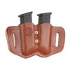 1791 GUNLEATHER DOUBLE MAG FOR POLYMER DOUBLE STACK CLASSIC BROWN