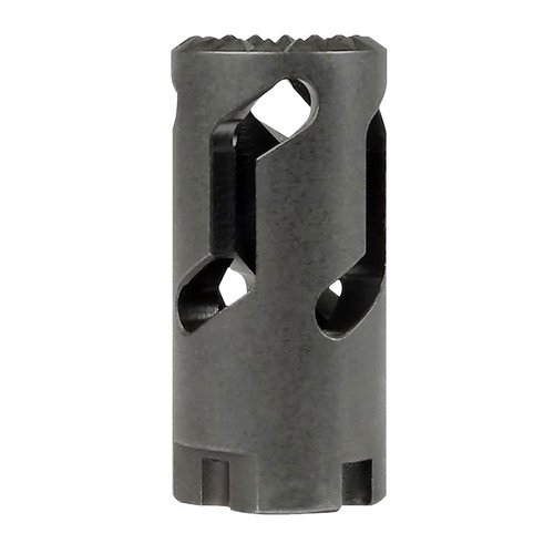 L'AK FLASH HIDER di Midwest Industries riduce il rinculo e il lampo di bocca, realizzato in acciaio 4140 con finitura fosfato, per fucili AK M14 x 1.0 LH.