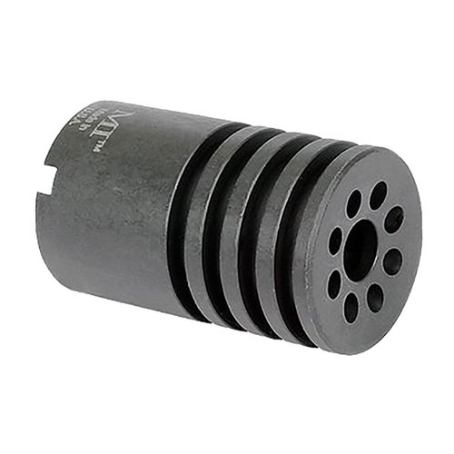 Il M92/85 Blast Diverter di Midwest Industries devia il blast del muso in avanti, è realizzato in acciaio per utensili, pesa 4,3 oz e ha filettature sinistre da 26 mm.