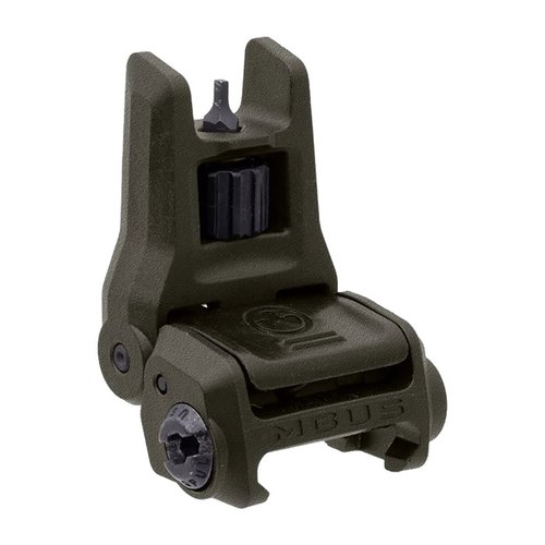 Il Magpul MBUS 3 è un mirino frontale pieghevole in polimero resistente, leggero e senza attrezzi per la regolazione dell'elevazione, disponibile in diversi colori.