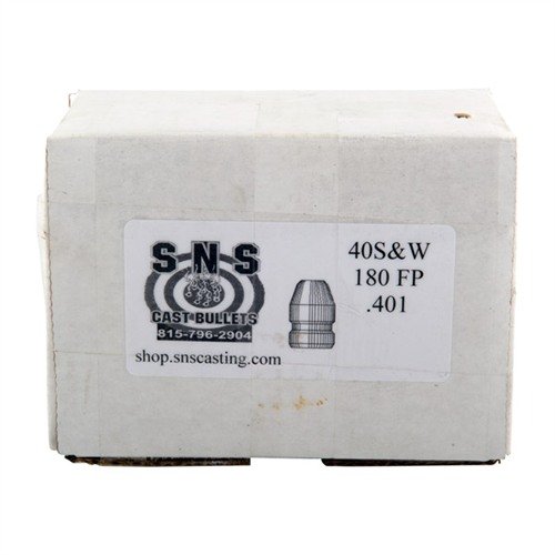 .40 CALIBER CAST PISTOL BULLETS di SNS sono realizzati con una lega di alta qualità per una precisione eccezionale e costi contenuti. 500 proiettili per scatola.