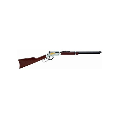Il fucile GOLDEN EAGLE 22LR offre un design classico con canna ottagonale da 20", mirini buckhorn e una capacità di 15+1, un vero pezzo di storia americana.