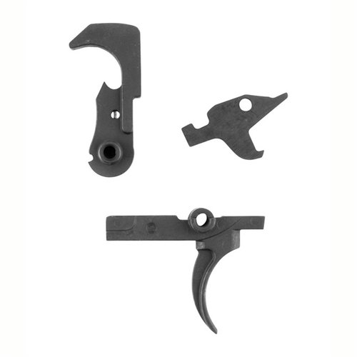 Il gruppo di controllo del fuoco AR-15 Mil-Spec include un martello e un grilletto in fusione d'investimento, lavorati CNC e trattati termicamente, 100% Made in USA.